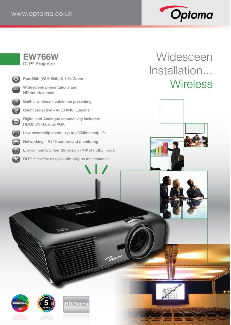 Optoma EW766W User manual