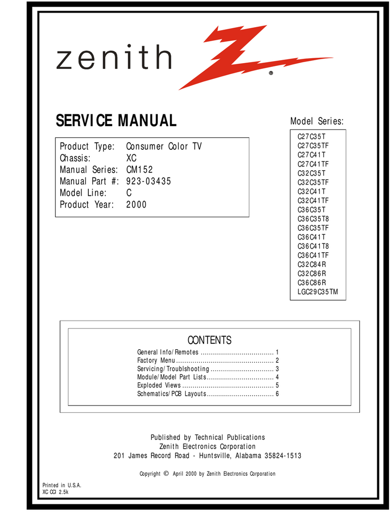 Zenith C27C35T Series User manual