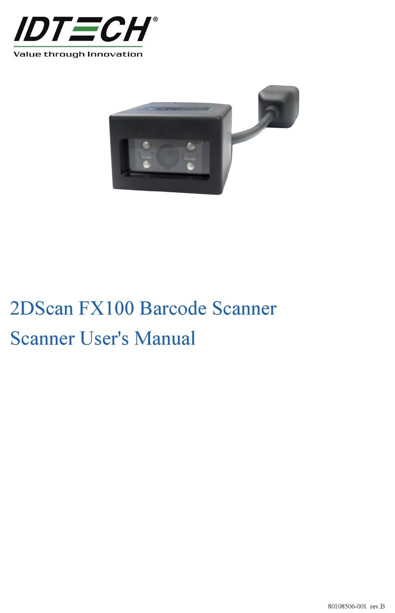 IDTECH 2DScan FX100 User manual