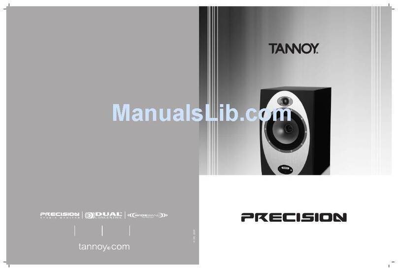 Tannoy Precision P6D User manual