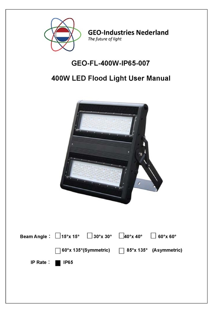 GEO-Industries Nederland GEO-FL-400W-IP65-007 user manual