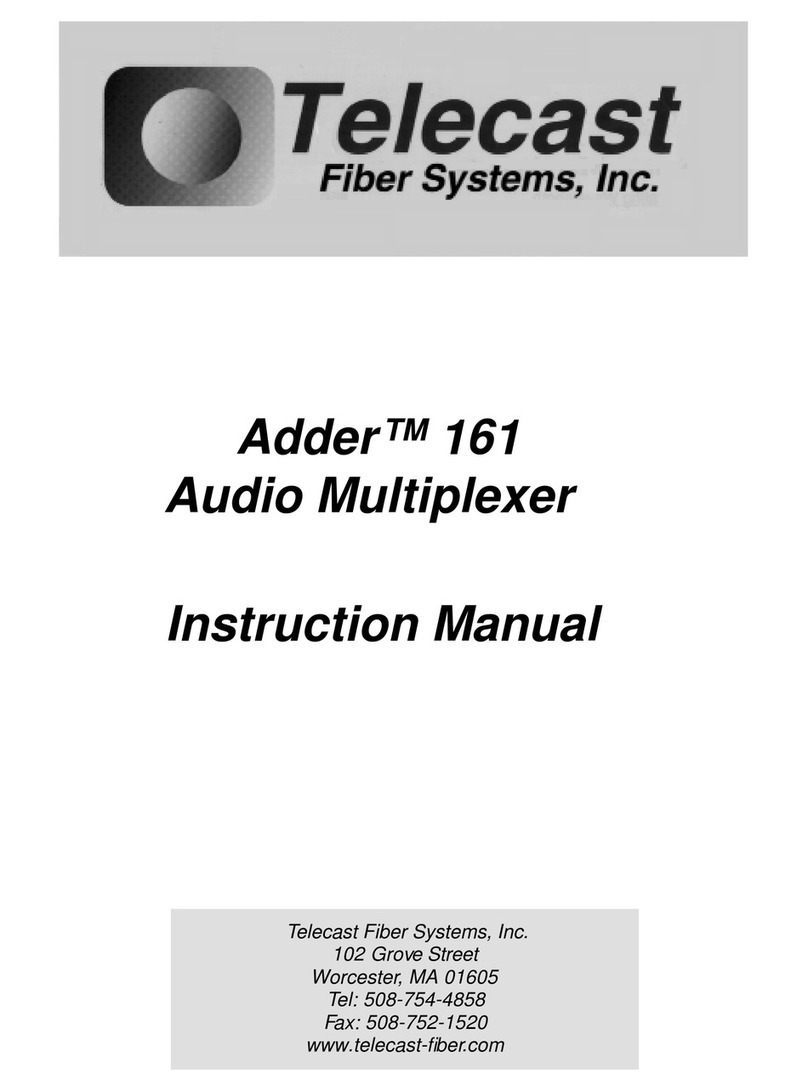 Telecast Adder 161 instruction manual