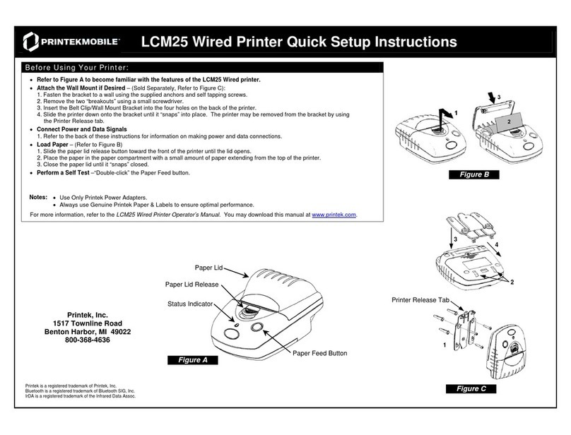 Printekmobile LCM25 Manual