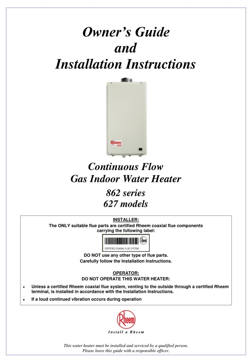 Rheem 862 series Technical Document