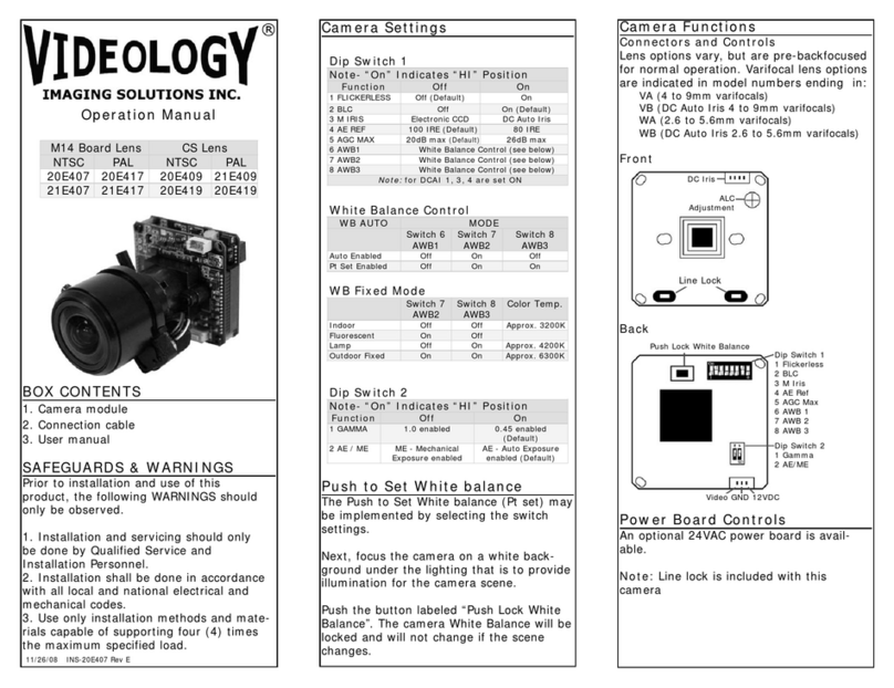 Videology M14 Board Operation manual