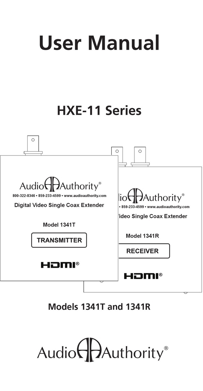 Audio Authority 1341T user manual