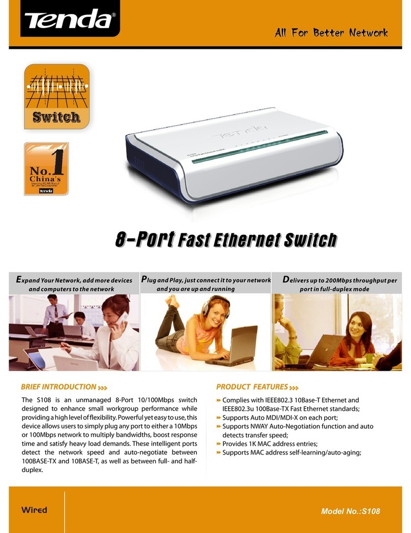 Tenda S108 User manual