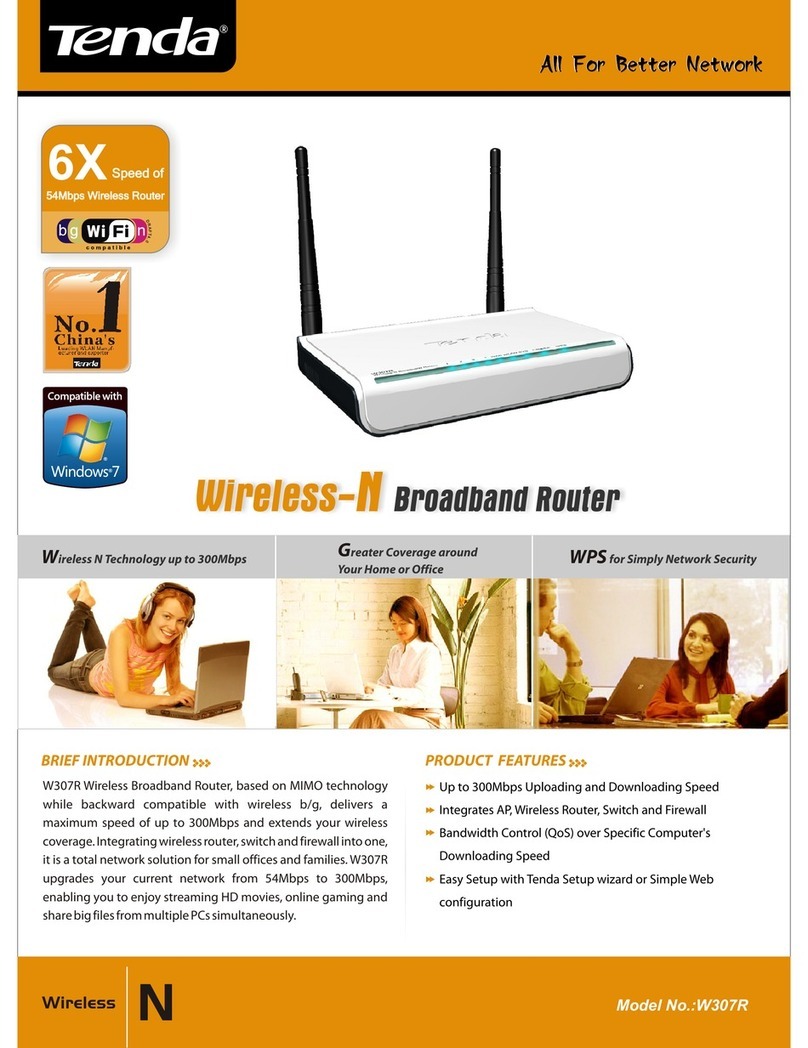 Tenda W307R User manual