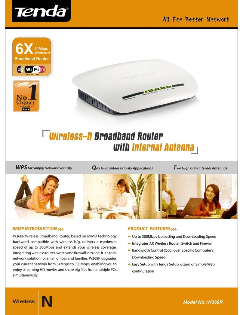 Tenda W368R User manual