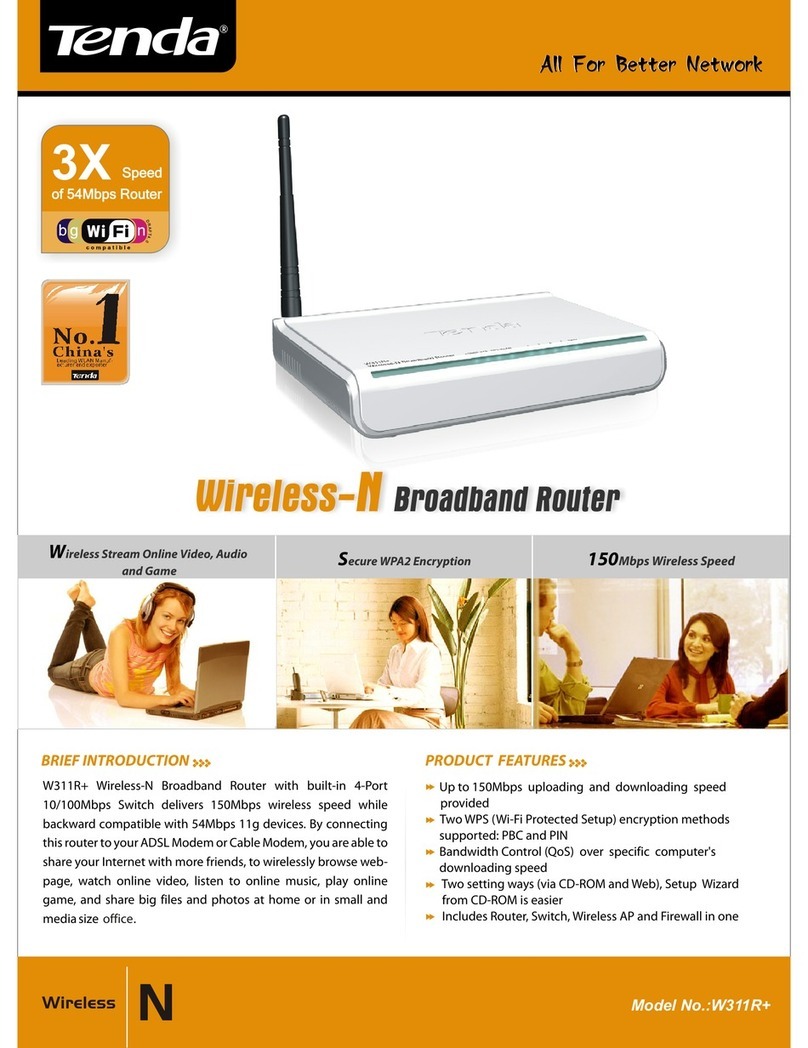 Tenda W311R+ User manual