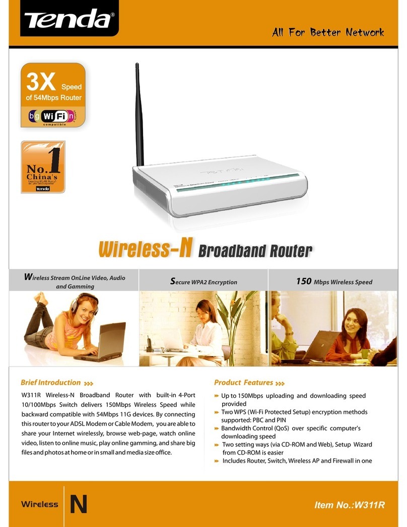 Tenda W311R+ Technical specifications