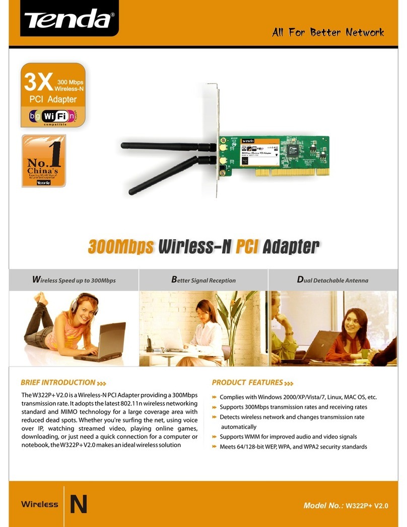 Tenda W322P+ V2.0 Technical specifications