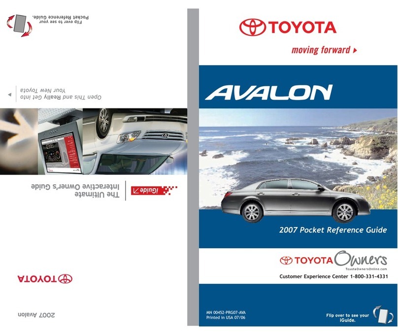 Toyota Avalon 2007 reference guide