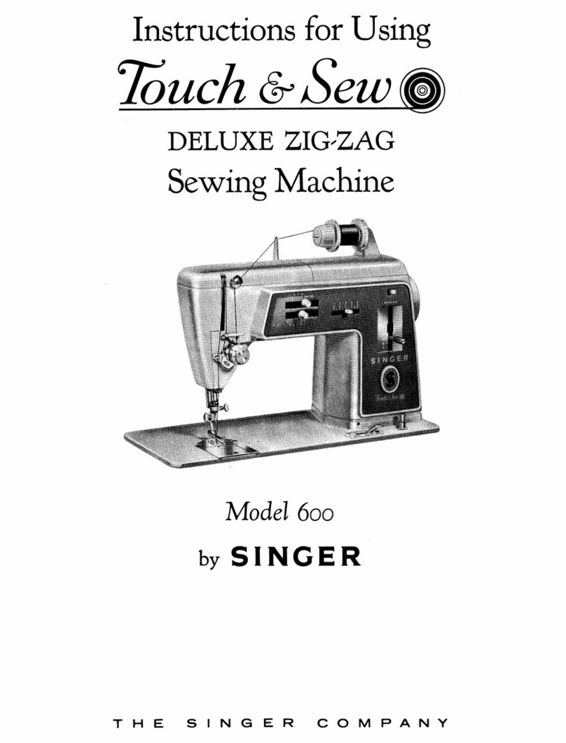 Singer Touch & Sew Deluxe Zig-Zag 600 Instruciton for use