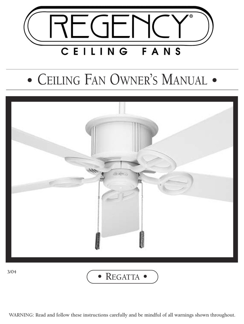 Regency Regatta owner's manual
