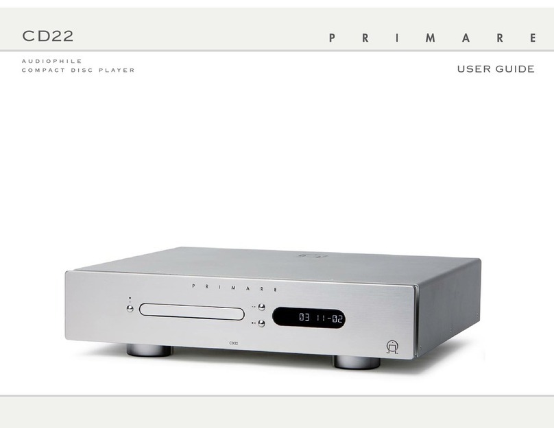 Primare CD22 User manual