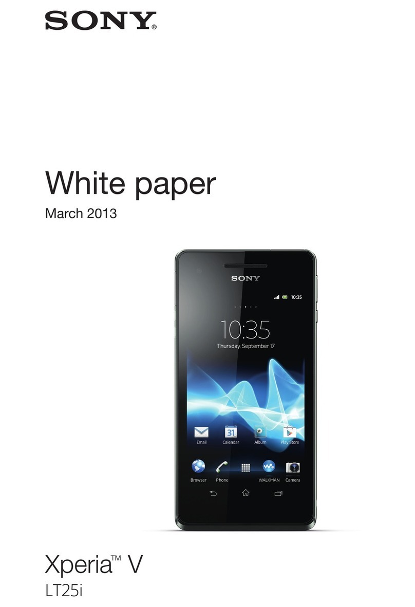 Sony Xperia V LT25i Quick reference guide Sony Xperia V LT25i Quick reference guide
