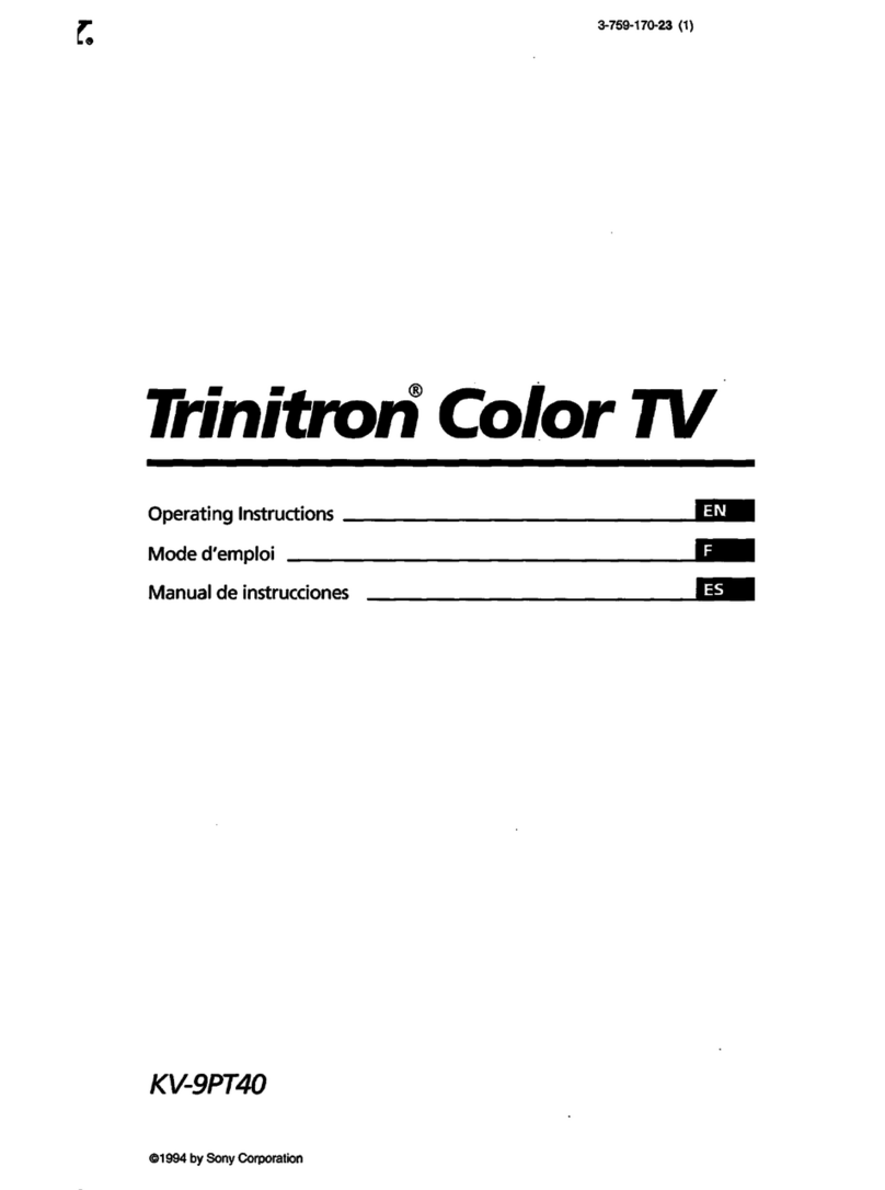 Sony Trinitron KV-9PT40 User manual