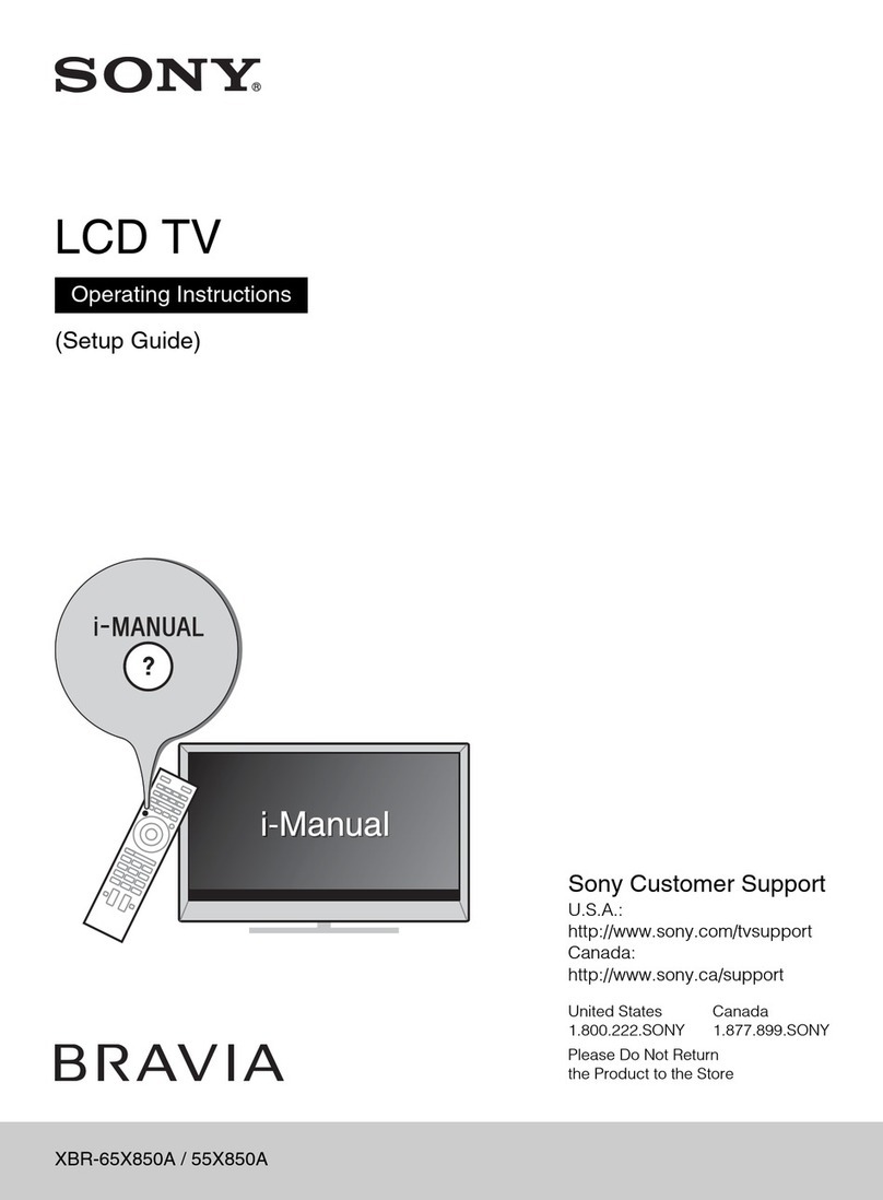 Sony XBR-65X850A User manual