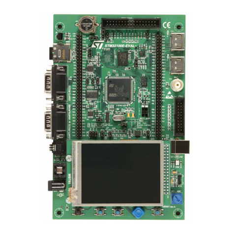 STMicroelectronics STM32100E-EVAL User manual STMicroelectronics STM32100E-EVAL User manual