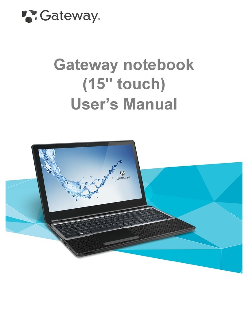 Gateway 15" touch User manual