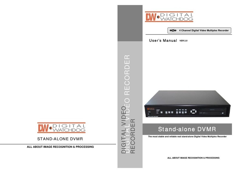 Digital Watchdog Stand alone DVMR user manual