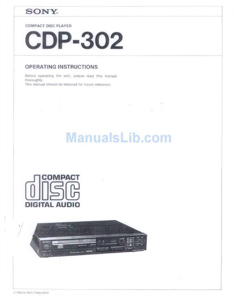 Sony CDP-302 User manual