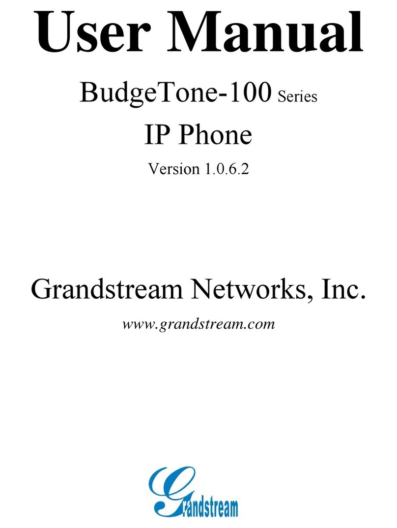 Grandstream Networks BudgeTone-100 Series user manual