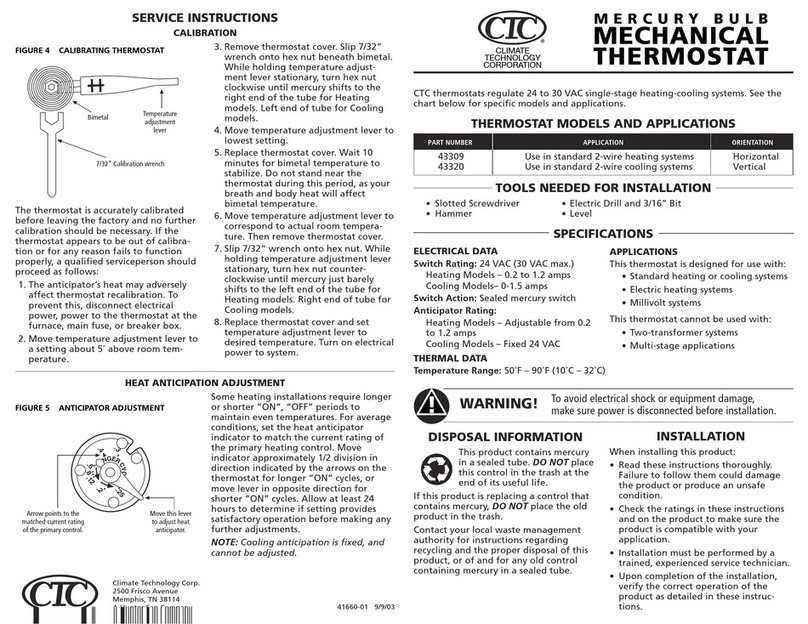 CTC Union 43309 Installation guide