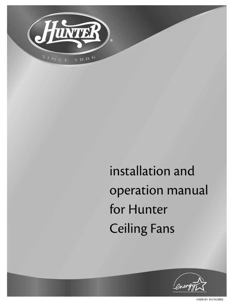 Hunter Hunter Ceiling Fan User manual