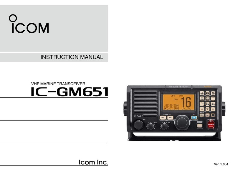 Icom IC-GM651 User manual