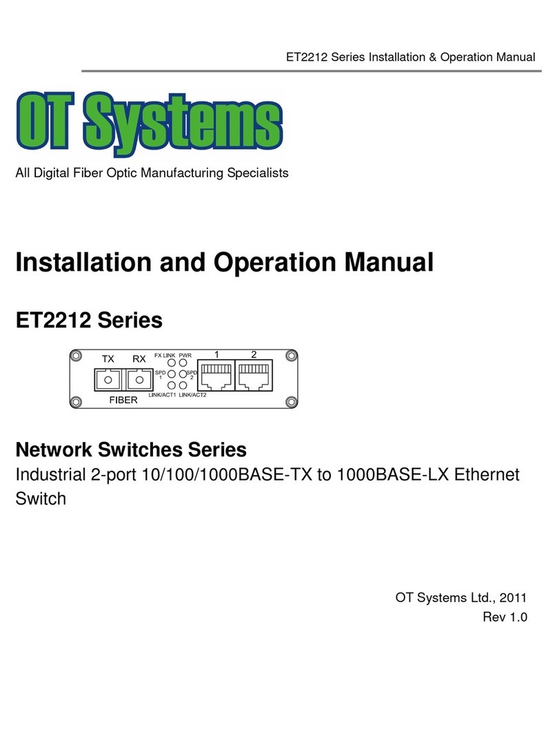 OT Systems ET2212-A-SA User manual OT Systems ET2212-A-SA User manual