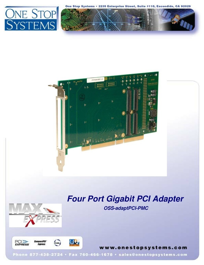 One Stop Systems OSS-adaptPCI-PMC Installation guide