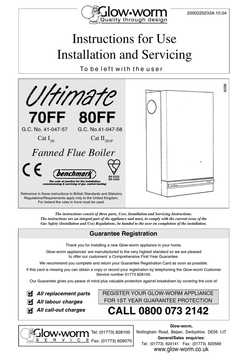 Glowworm Ultimate 70FF Operating manual