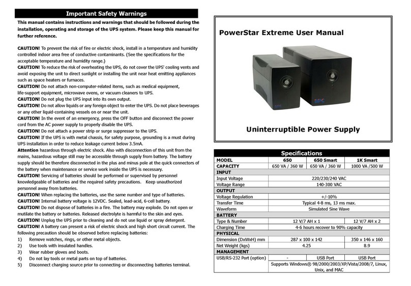 BPC PowerStar Extreme User manual
