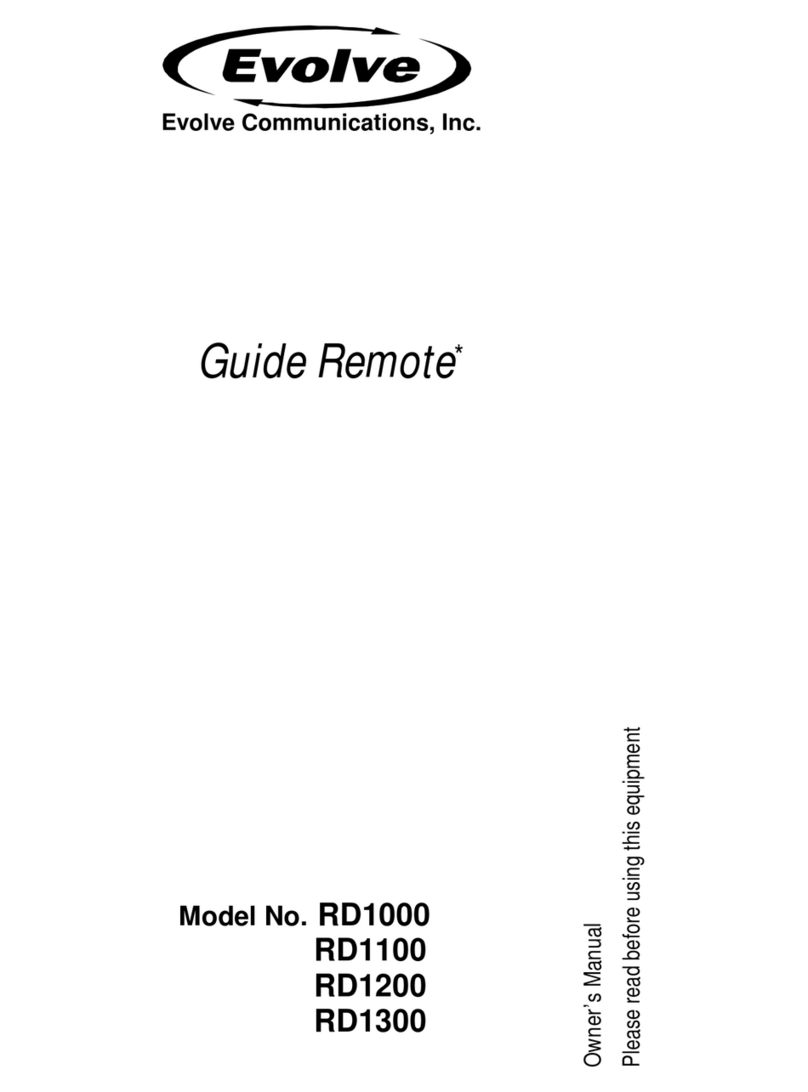 Evolve Communications RD1000 owner's manual