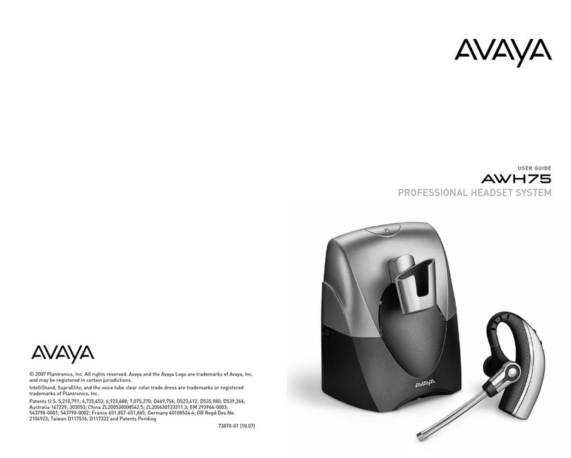 Avaya AWH75 user guide