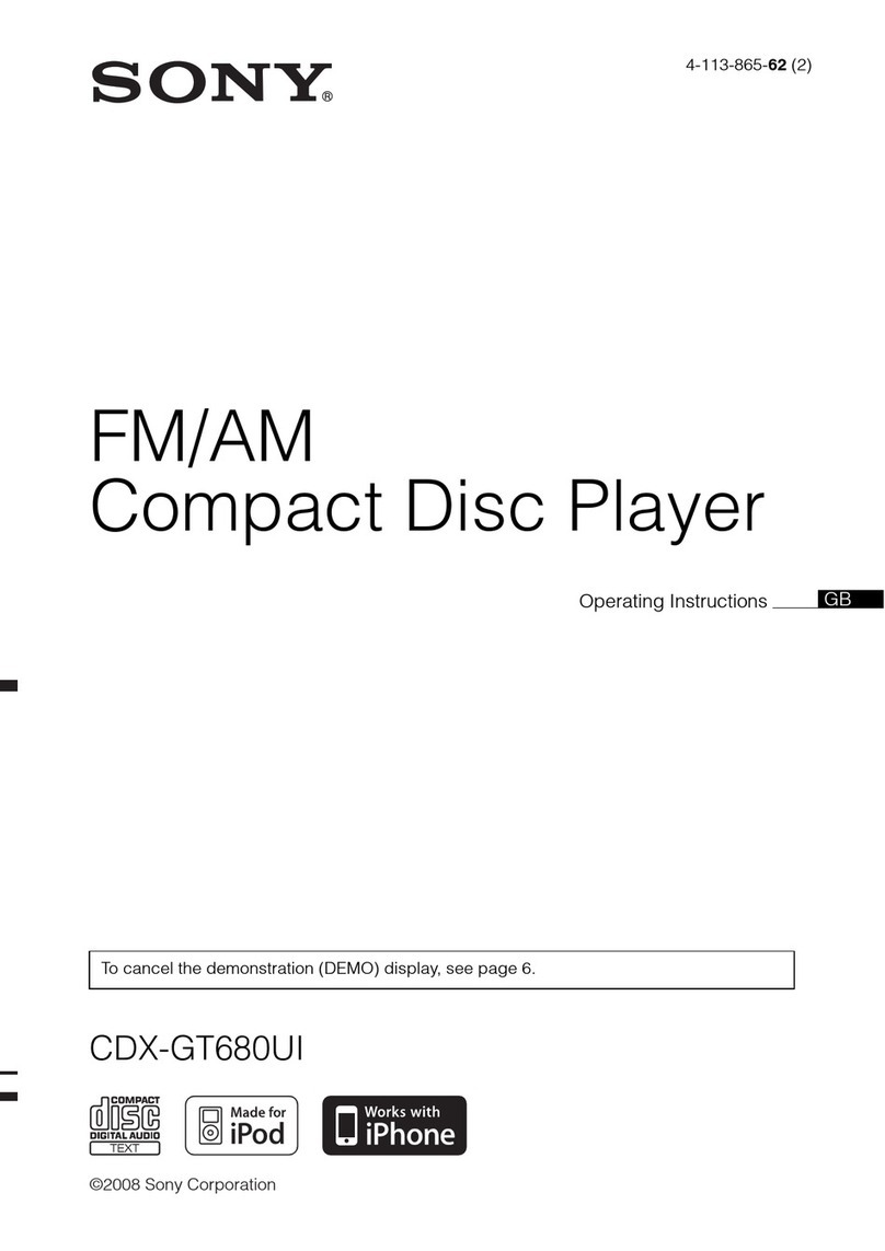 Sony CDX-GT680UI User manual
