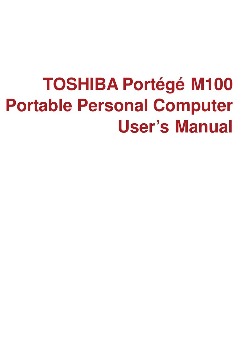 Toshiba Portege M100 user manual