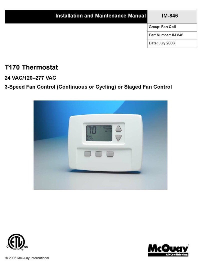 McQuay T170 Manual