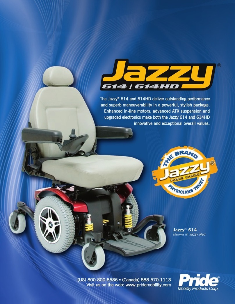 Pride Mobility JAZZY 614 Series User manual
