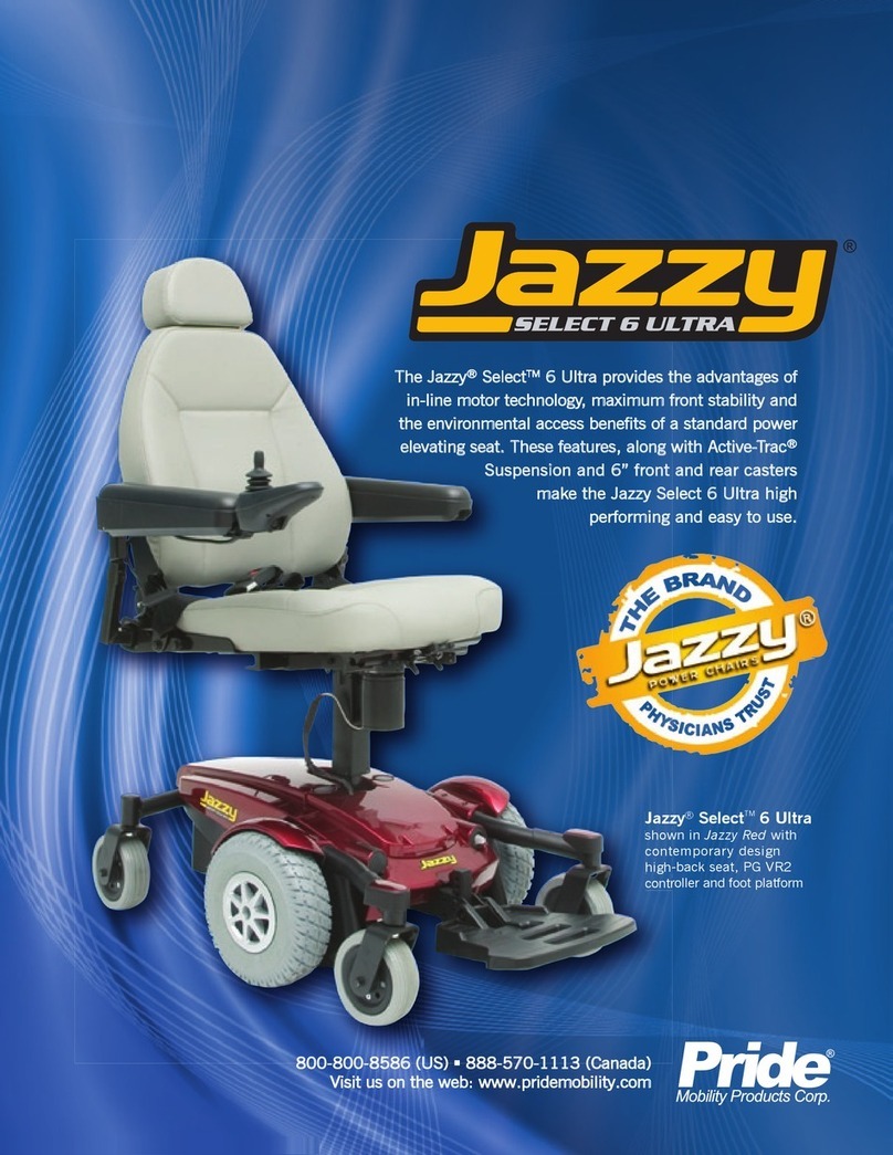 Pride Mobility Jazzy Select 6 Ultra PG VR2 User manual Pride Mobility Jazzy Select 6 Ultra PG VR2 User manual