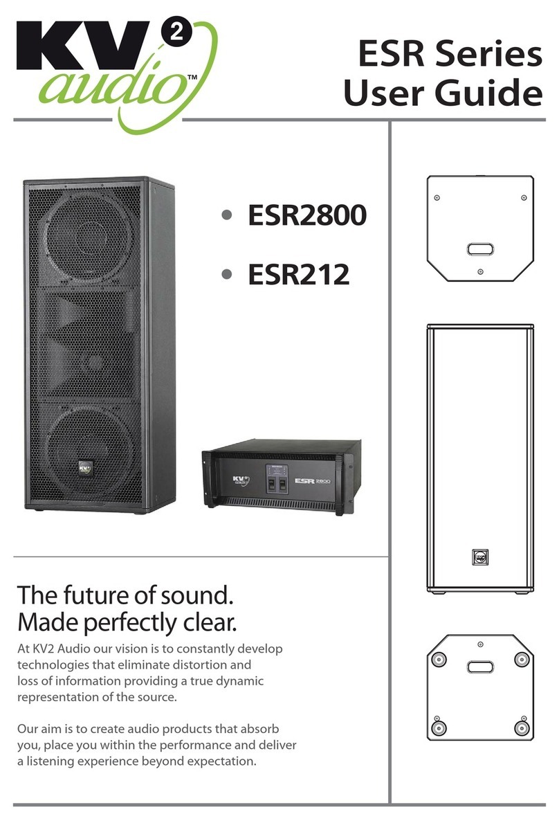 KV2 Audio ESR Series User manual