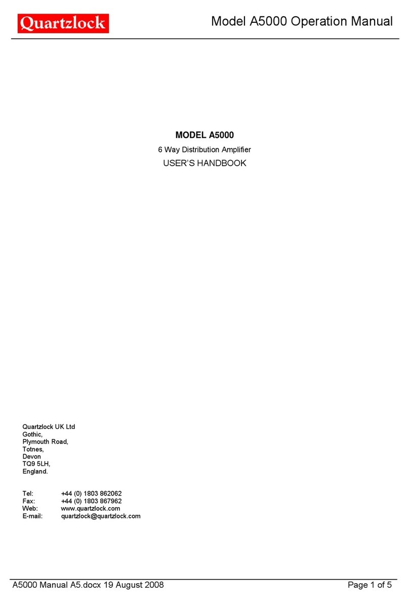 Quartzlock A5000 Instruction Manual