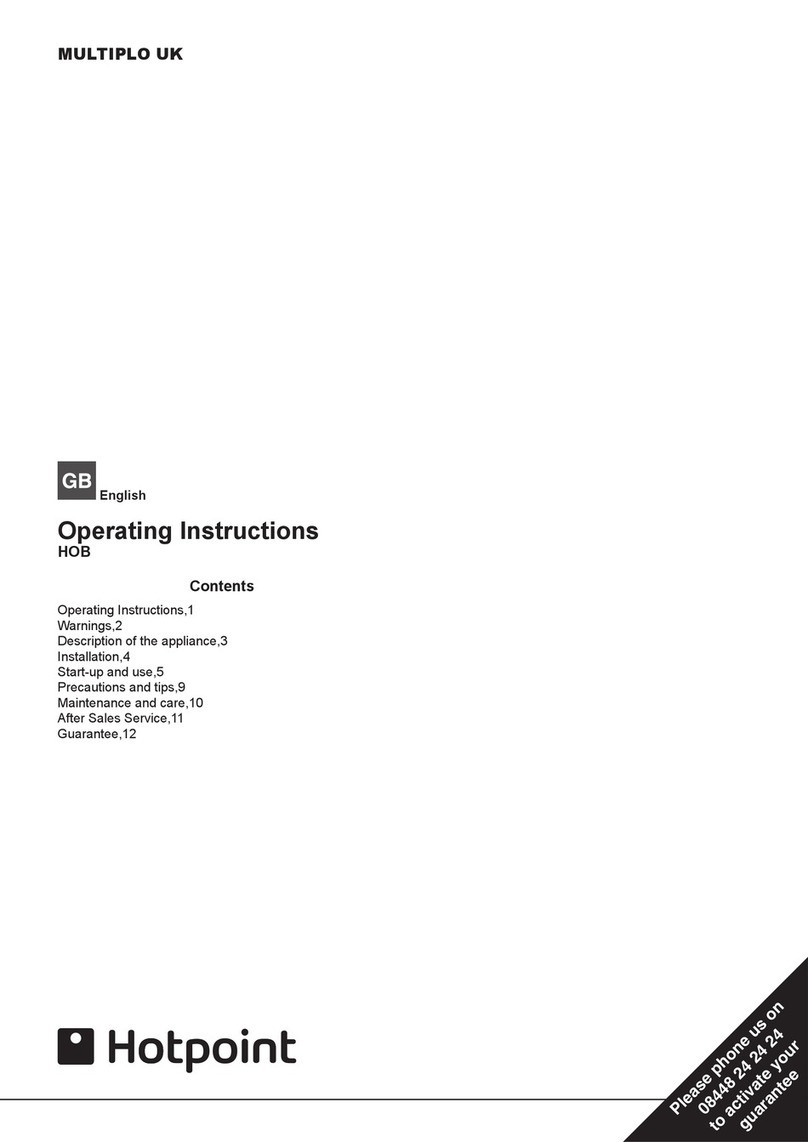 Hotpoint MULTIPLO operating instructions