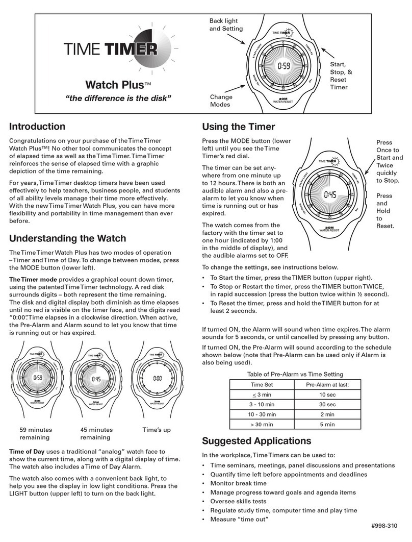 Time Timer Watch Plus quick guide