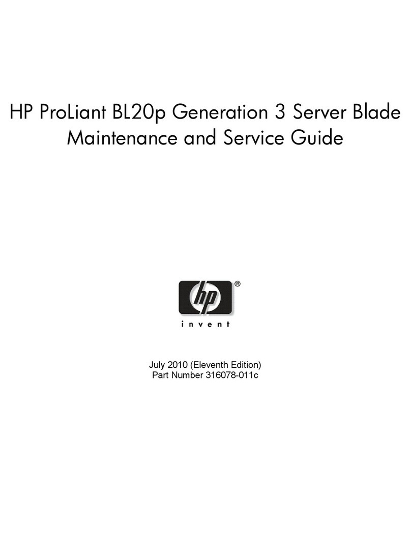 HP ProLiant BL20p Generation 3 Manual