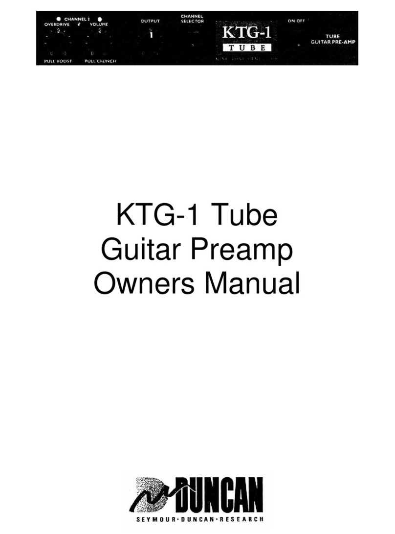 Duncan KTG-1 Tube User manual