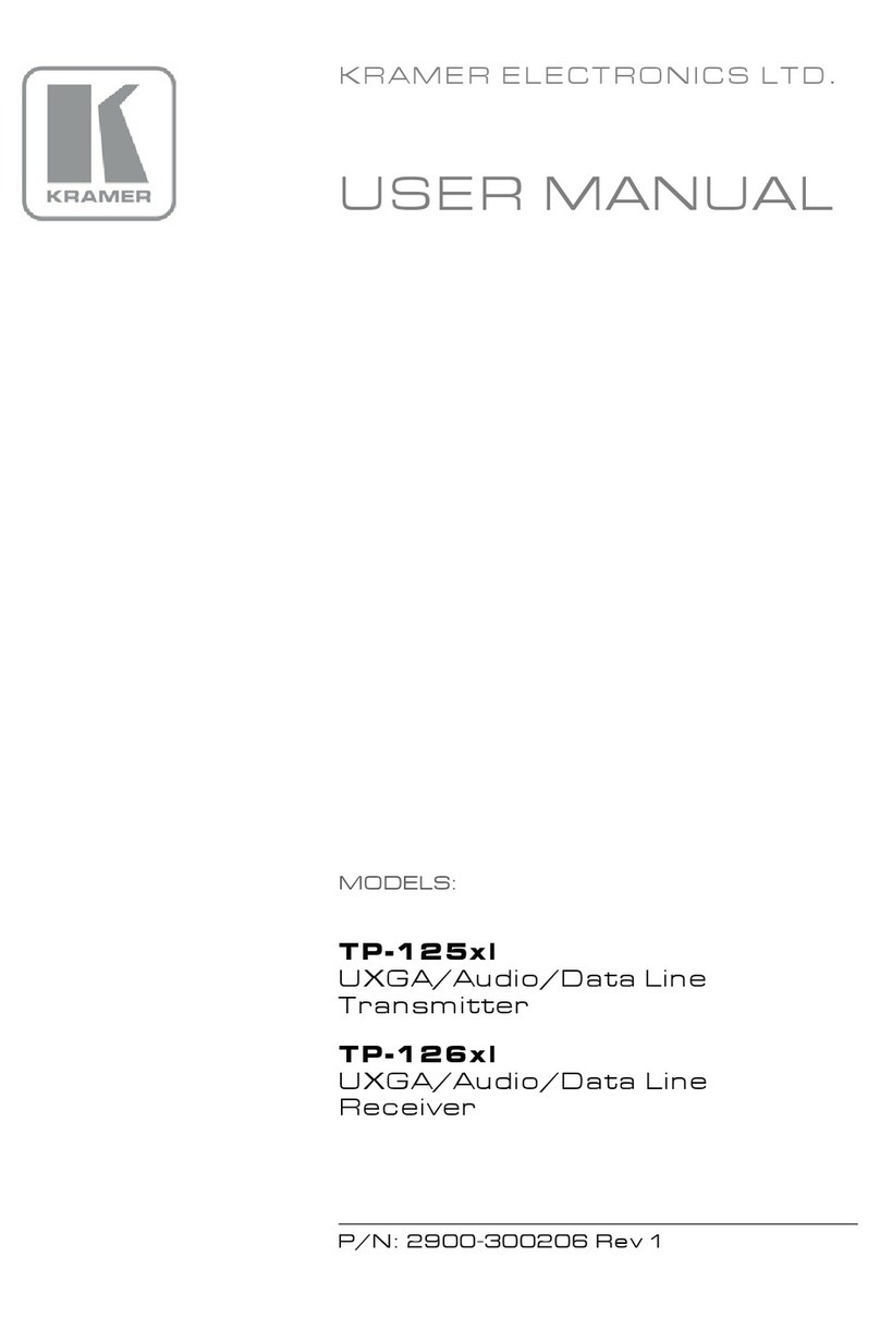 Kramer TP-125xl User manual