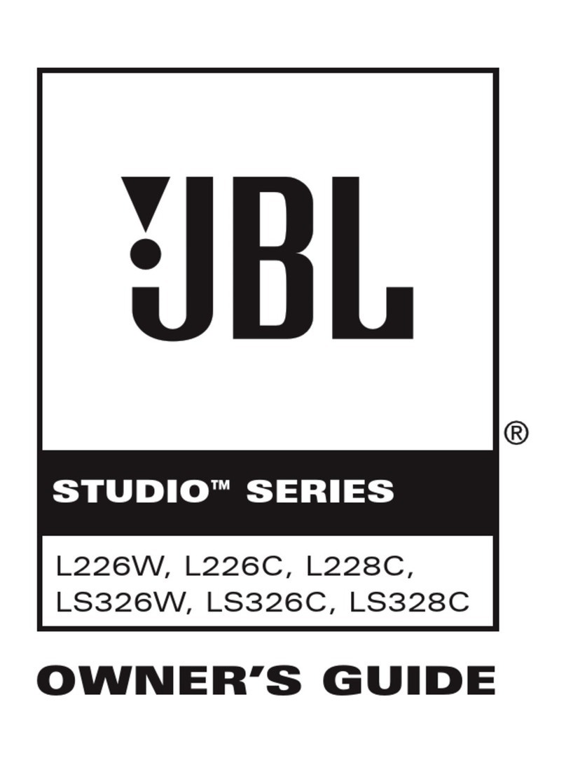 JBL L226W owner's guide